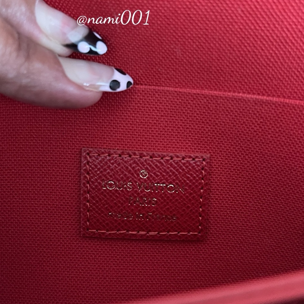 LV Louis Vuitton Felicie Pochette Damier Ebene - Picture 4 of 15